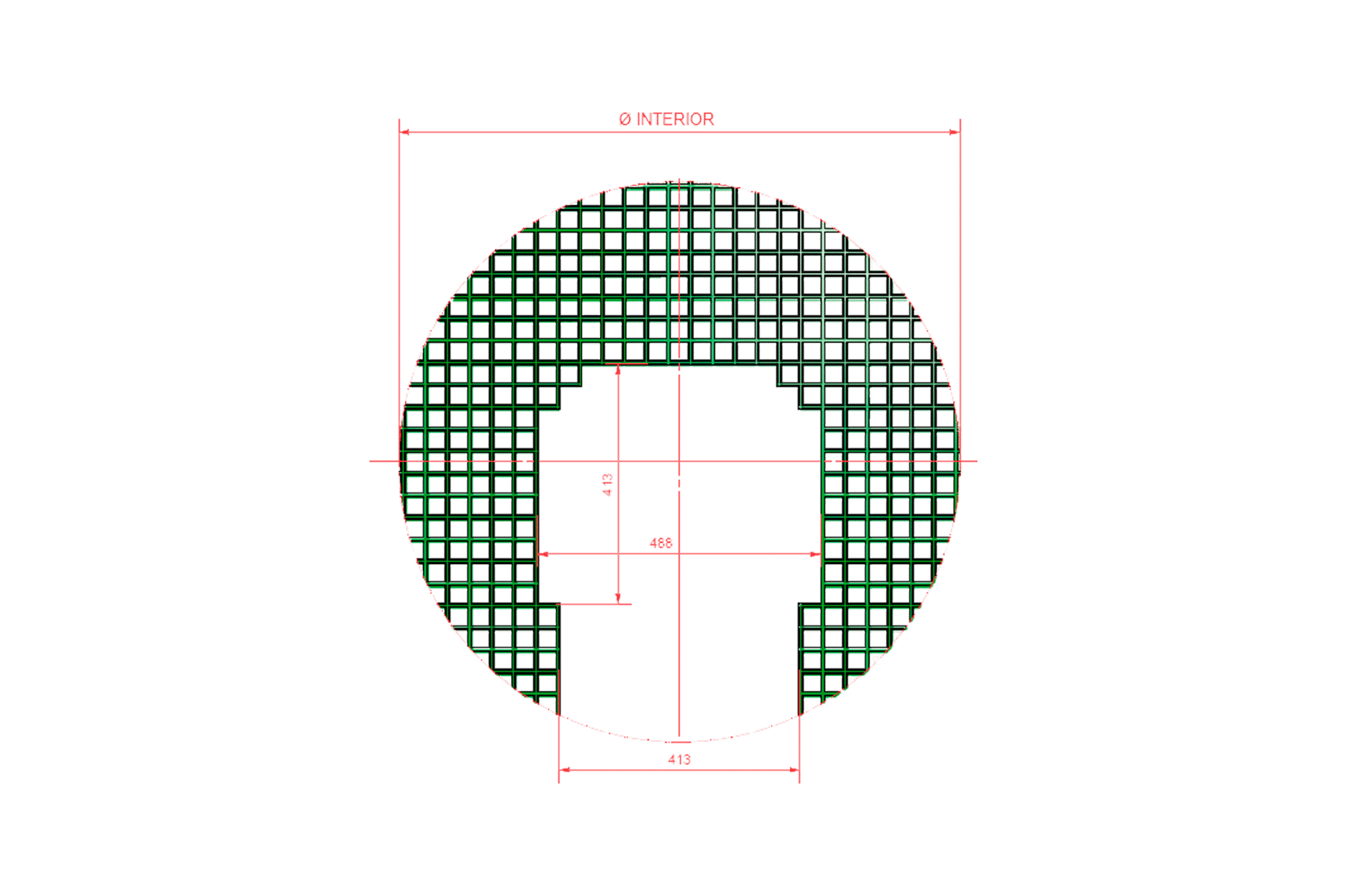 Curva para pozos SANECOR® con base de registro